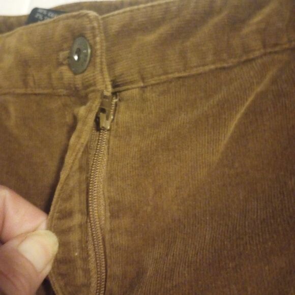 Rafaella brown corduroy pants with straight boot cut leg - Picture 7 of 10